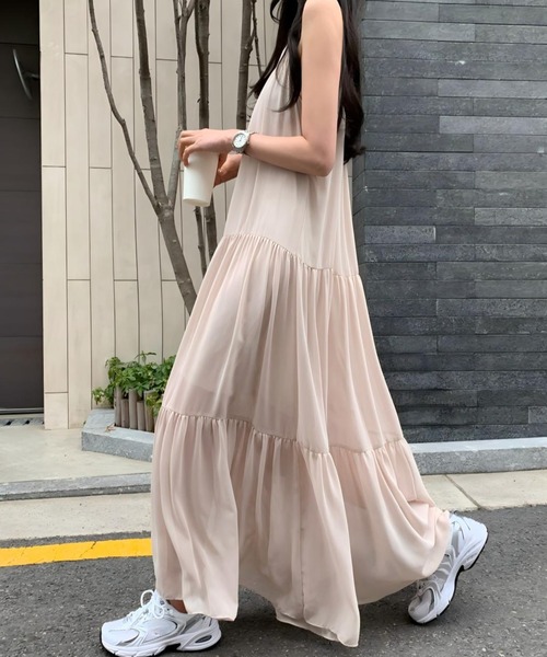 Aelina ワンピース ノースリーブワンピース : ZOZOTOWN Yahoo!店