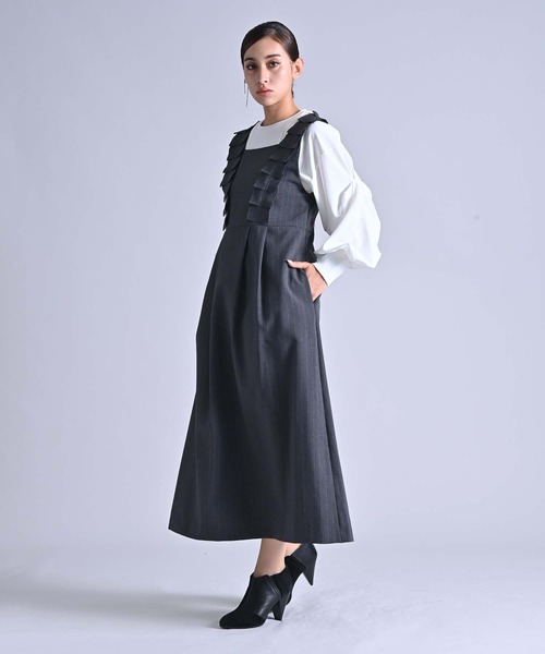 RAW FUDGE（ローファッジ） ワンピース 前後2WAYプリーツフリル