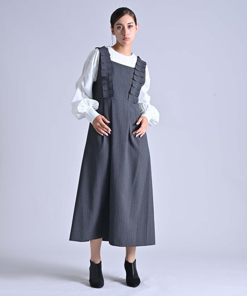 RAW FUDGE（ローファッジ） ワンピース 前後2WAYプリーツフリル