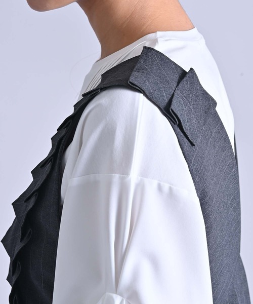 RAW FUDGE（ローファッジ） ワンピース 前後2WAYプリーツフリル