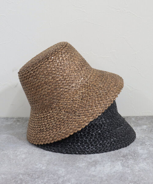 「CONTROL FREAK」 ストローハット FREE ブラック レディース_画像3