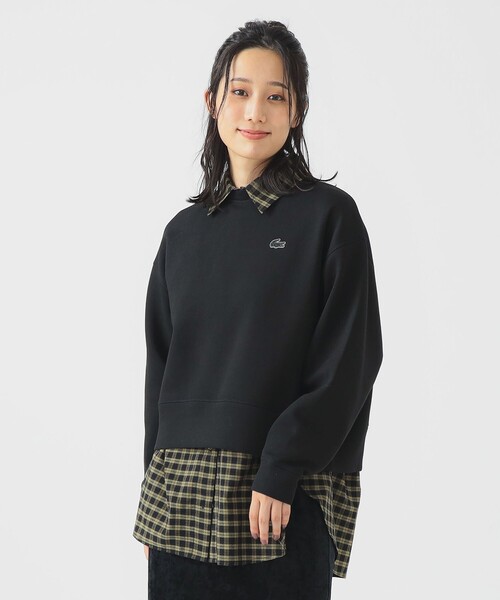 LACOSTE トレーナー スウェット / ロゴ レディース : ZOZOTOWN