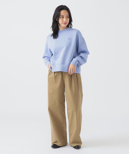 LACOSTE トレーナー スウェット / ロゴ レディース : ZOZOTOWN