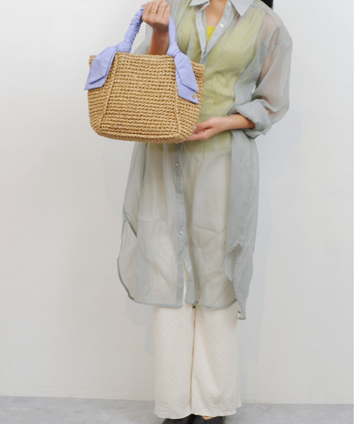 「cache cache」 「UN BILLION」かごバッグ FREE グリーン レディース_画像5