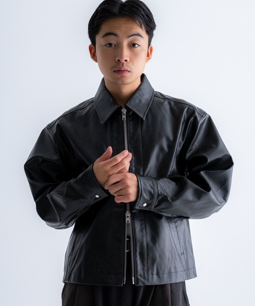 SINSS ブルゾン アウター Seam line zip blouson / シームラインジップ