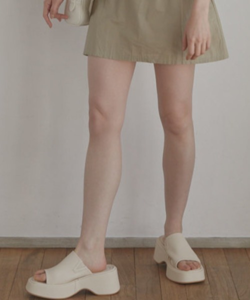 「ACYM」 ヒールサンダル MEDIUM アイボリー レディース_画像5