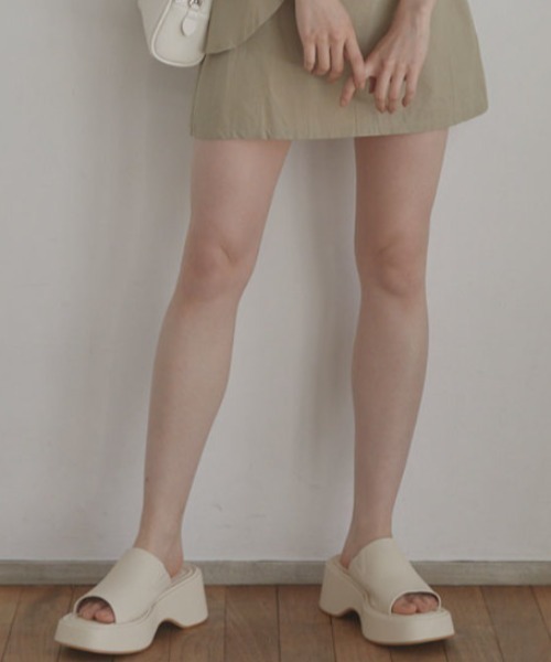 「ACYM」 ヒールサンダル MEDIUM アイボリー レディース_画像6