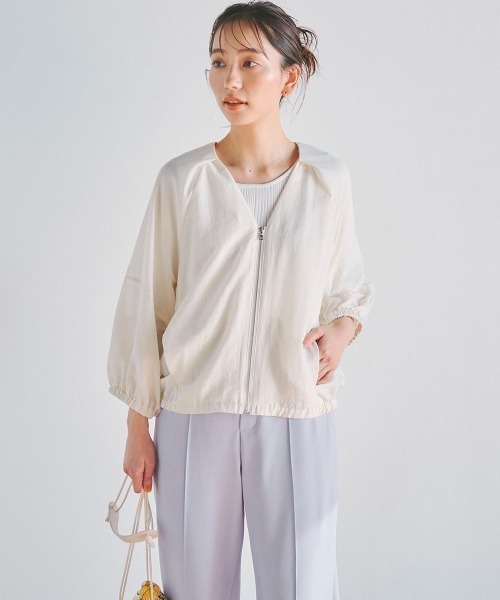 「Droite lautreamont」 ブルゾン M オフホワイト レディース_画像9