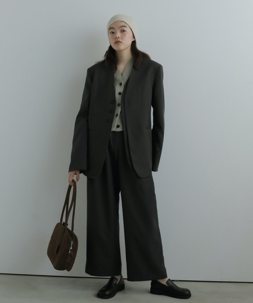 anuke（アンヌーク） ベスト ジレ Curlyarn Knit Vest レディース