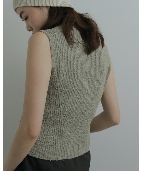anuke（アンヌーク） ベスト ジレ Curlyarn Knit Vest レディース