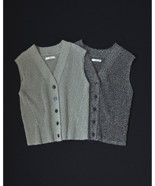 anuke（アンヌーク） ベスト ジレ Curlyarn Knit Vest レディース
