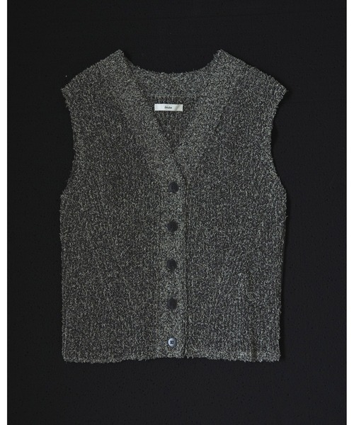 anuke（アンヌーク） ベスト ジレ Curlyarn Knit Vest レディース