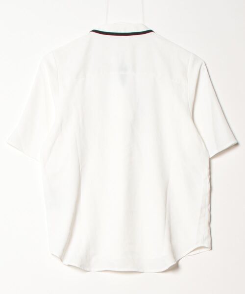 「RHYME」 リボン半袖ブラウス S ホワイト レディース_画像2