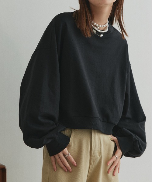 ad thie（アドティエ） トレーナー スウェット ショート丈 スウェット