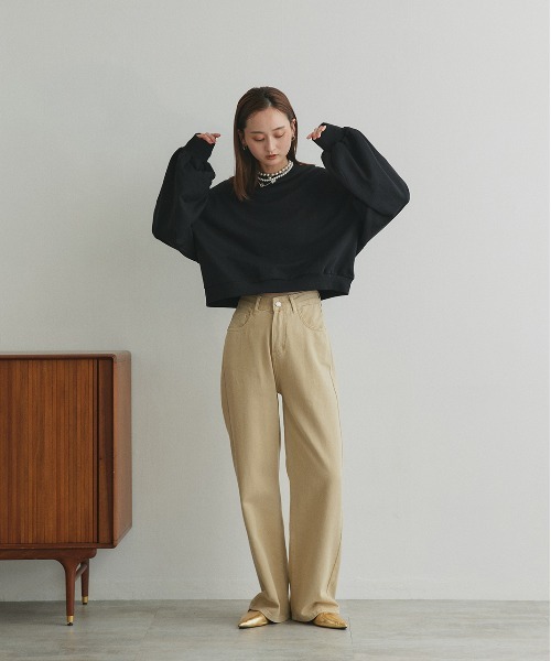 ad thie（アドティエ） トレーナー スウェット ショート丈 スウェット