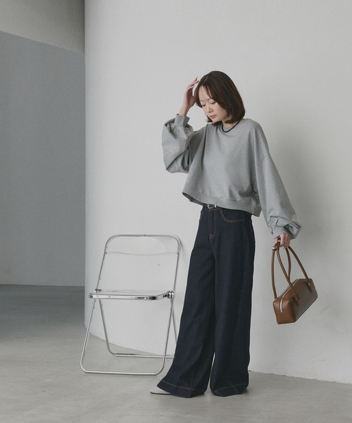 ad thie（アドティエ） トレーナー スウェット ショート丈 スウェット