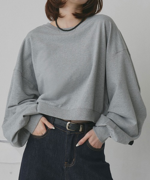 ad thie（アドティエ） トレーナー スウェット ショート丈 スウェット 