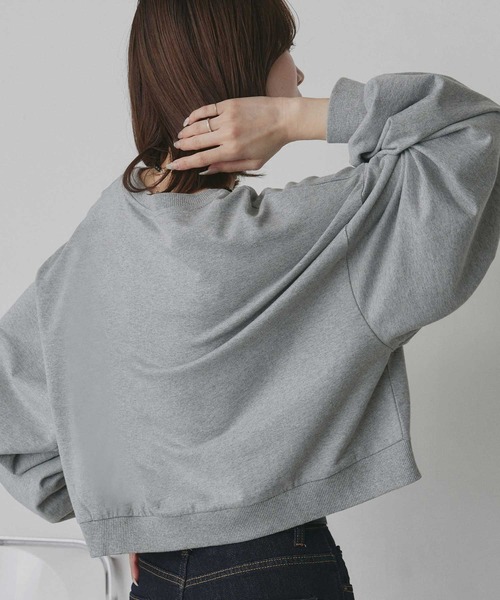 ad thie（アドティエ） トレーナー スウェット ショート丈 スウェット 