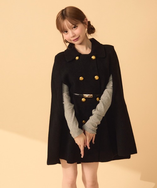 【新品未開封&定価以下】 TITTY&CO. クラシカルケープコート TITTY＆CO.（ティティーアンドコー） コート アウター クラシカル