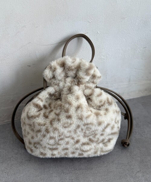 Chez toi（シェトワ） ショルダーバッグ バッグ 巾着2WAYファー