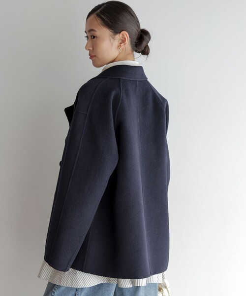 組曲（KUMIKYOKU） コート アウター ダブルブレストリバー コート