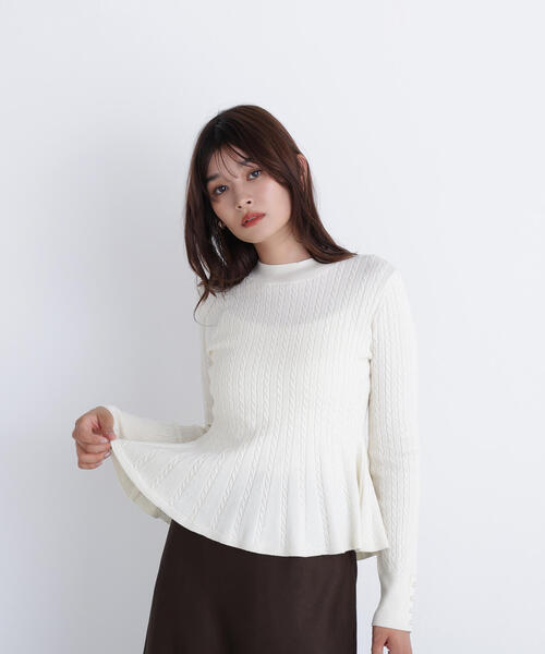 NATURAL BEAUTY BASIC（ナチュラルビューティーベーシック） ニット