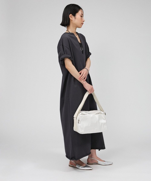 「BABYLONE」 半袖ワンピース フリー オレンジ レディース_画像4