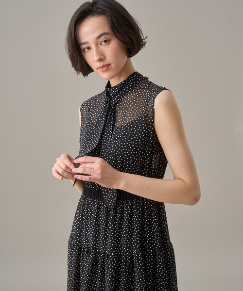 ANAYI（アナイ） ノースリーブワンピース 36 ベージュ レディース