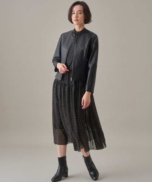 ANAYI（アナイ） ノースリーブワンピース 36 ベージュ レディース