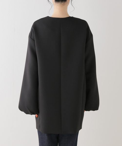 La TOTALITE（ラ トータリテ） ノーカラーコート 36 ブラック