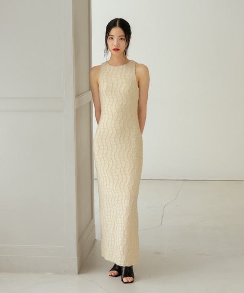 NEUNA（ヌナ） ノースリーブワンピース FREE アイボリー レディース