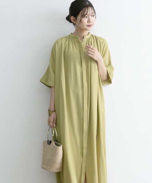 「URBAN RESEARCH ROSSO」 半袖ワンピース FREE ブラック レディース_画像2