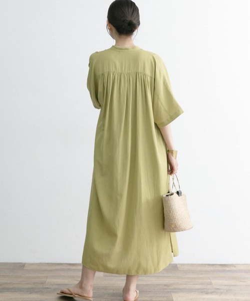 「URBAN RESEARCH ROSSO」 半袖ワンピース FREE ブラック レディース_画像3