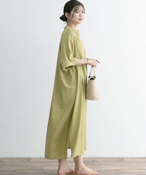 「URBAN RESEARCH ROSSO」 半袖ワンピース FREE ブラック レディース_画像5