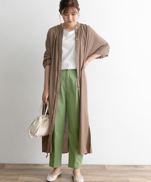 「URBAN RESEARCH ROSSO」 半袖ワンピース FREE ブラック レディース_画像6