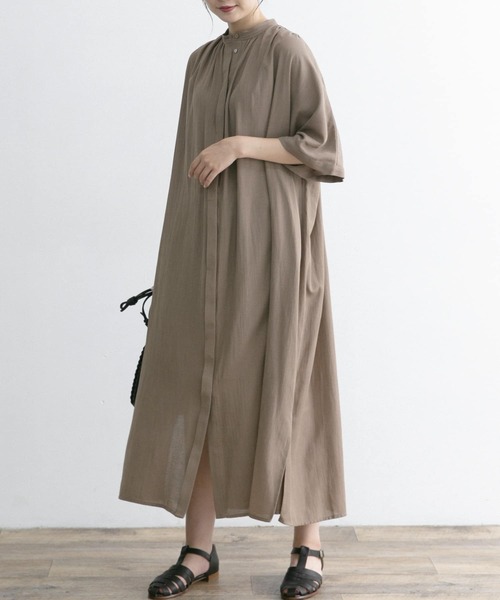 「URBAN RESEARCH ROSSO」 半袖ワンピース FREE ブラック レディース_画像7