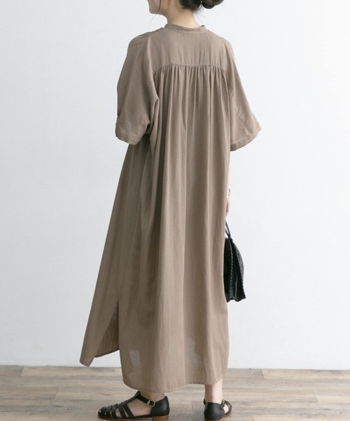 「URBAN RESEARCH ROSSO」 半袖ワンピース FREE ブラック レディース_画像8