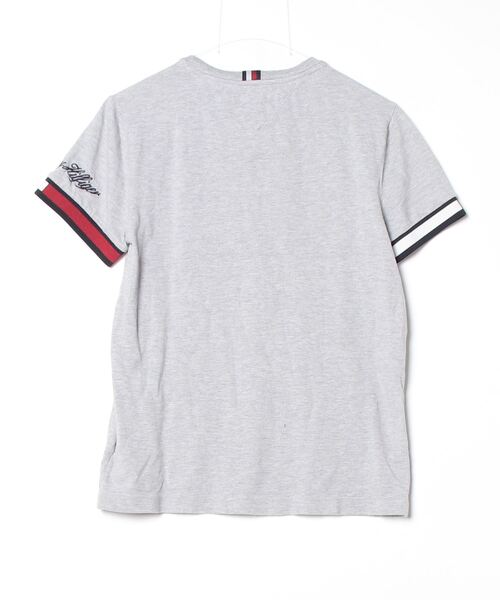 「TOMMY HILFIGER」 半袖Tシャツ SMALL グレー メンズ_画像2