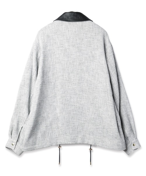 CULLNI（クルニ） ブルゾン アウター Leather Panel Tweed Mix Jacket