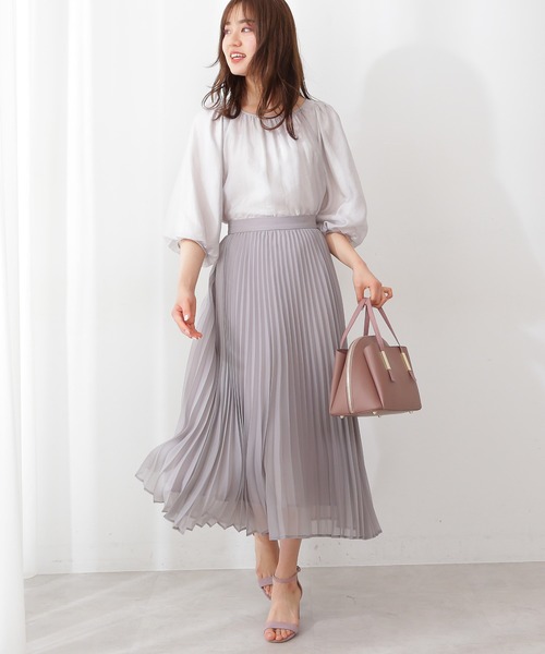 「PROPORTION BODY DRESSING」 7分袖ブラウス FREE ベージュ レディース_画像3