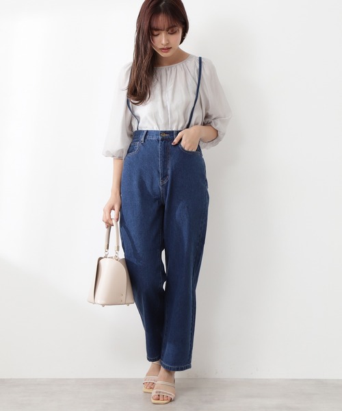 「PROPORTION BODY DRESSING」 7分袖ブラウス FREE ベージュ レディース_画像5