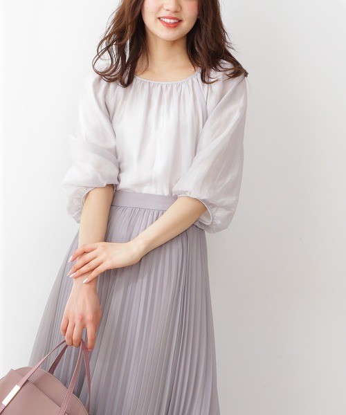 「PROPORTION BODY DRESSING」 7分袖ブラウス FREE ベージュ レディース_画像6