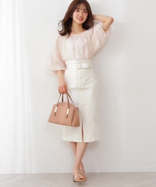 「PROPORTION BODY DRESSING」 7分袖ブラウス FREE ベージュ レディース_画像8