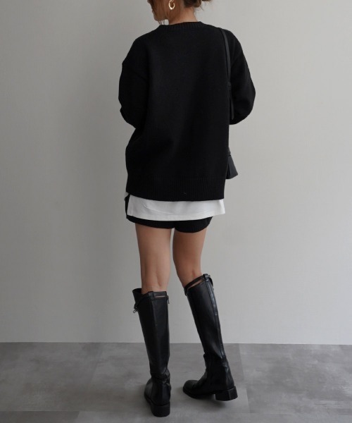 Rashik セットアップ ニットショートパンツセットアップ レディース