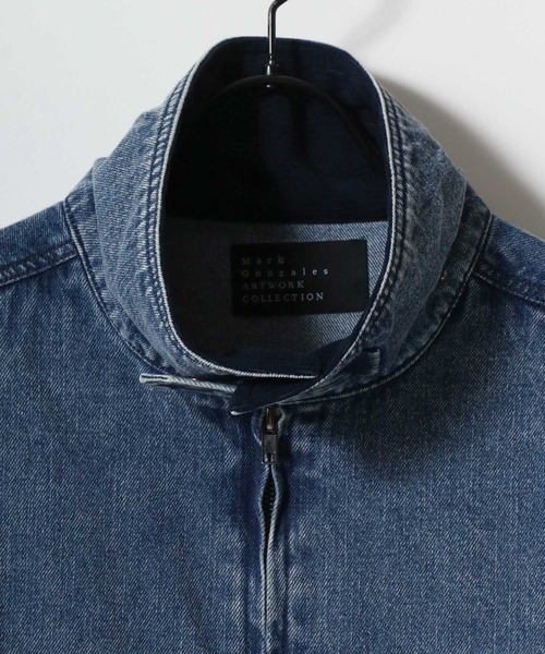 「Mark Gonzales」 デニムジャケット L ブルー メンズ_画像4