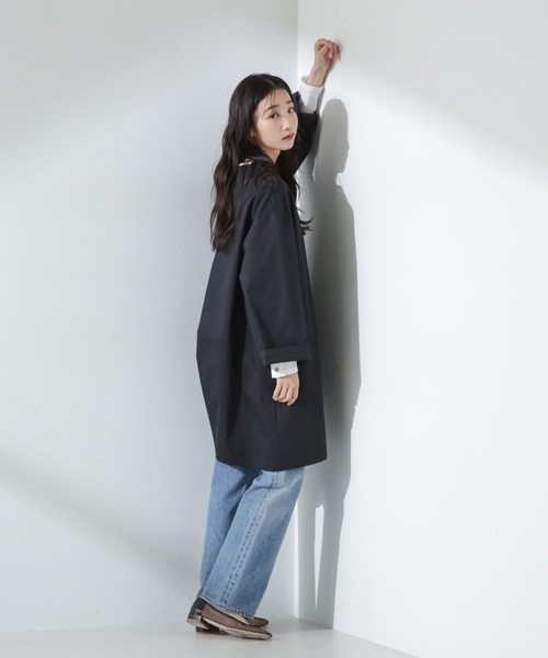 NANO universe（ナノ・ユニバース） ノーカラーコート FREE ネイビー