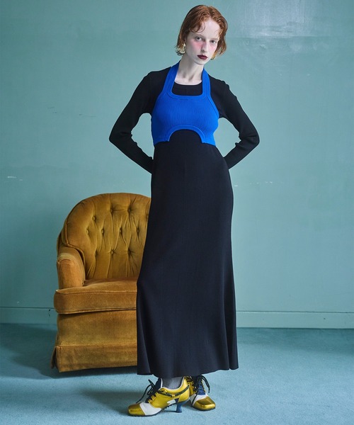 【新品タグ付】 OMMO TUCK BUSTIER ALL IN ONE OMMO（オーエムエムオー） ワンピース HALTER NECK KT BUSTIER OP SET