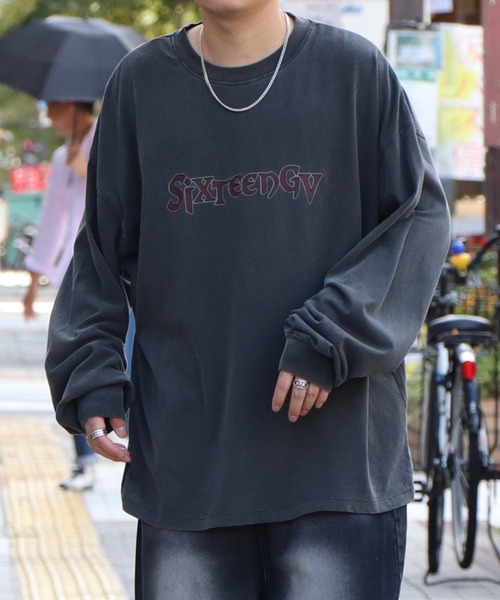 「Confirm」 長袖Tシャツ M ブラック系その他 メンズ_画像8