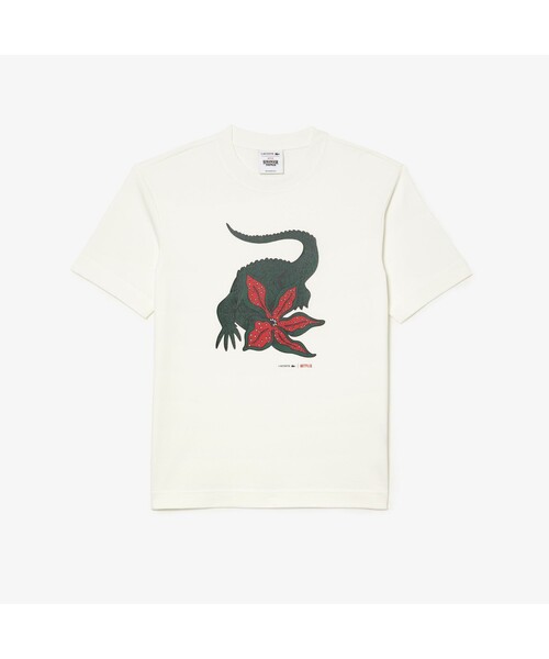 LACOSTE（ラコステ） 半袖Tシャツ「netflixコラボ」 4 ホワイト メンズ