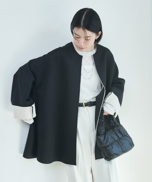 「Shelly island」 ジャケット M ホワイト レディース_画像4